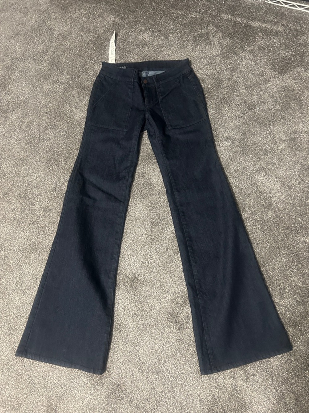 Ann Taylor Dark blue denim Flared Wide-Leg Jeans NWOT